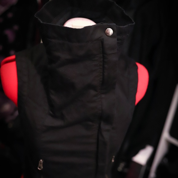 Zara Black High Neck Futuristic Cyber Vest - Picture 4 of 6